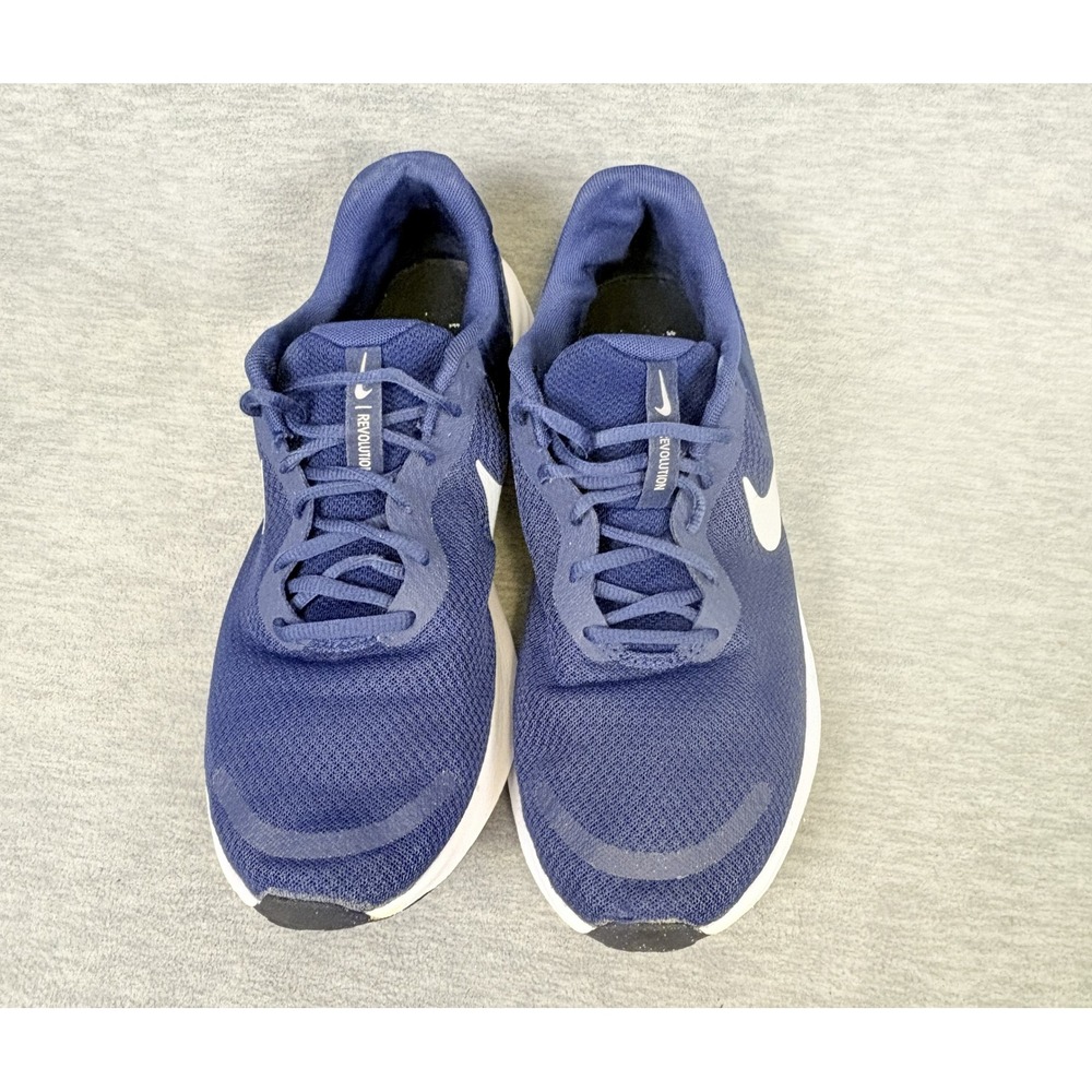Nike‎ Revolution 7 Sneakers Mens 10.5 Navy Blue White Running - Picture 8 of 13